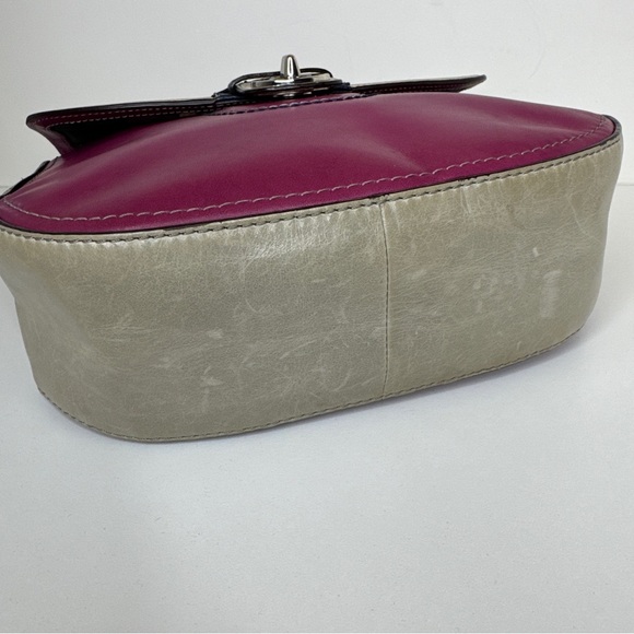 Coach Legacy Willis 70th Anniversary 19031 Berry and Slate Distressed Leather - Picture 15 of 16